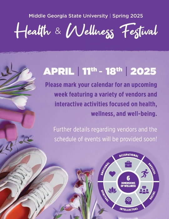 MGA's Spring 2025 Health & Wellness Festival will take place April 11 through April 18.